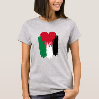 T - Shirt der palästinensischen Flagge als Tröpfch