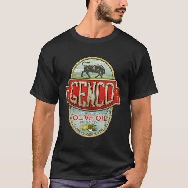 T-shirt Der Pate - Genco Olive Oil Co (Devant)