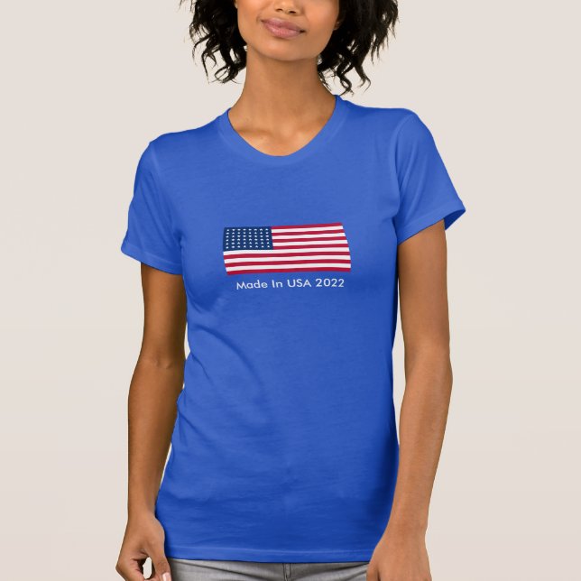 T - Shirt der patriotischen Flagge (Vorderseite)