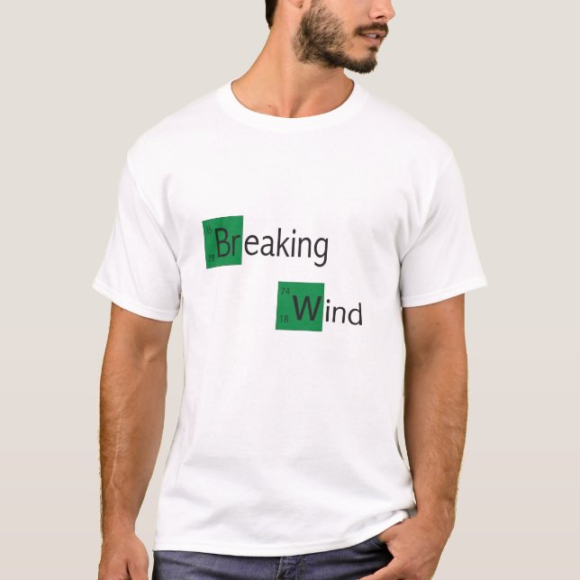 T - Shirt der periodischen Tabelle des brechenden (Vorderseite)