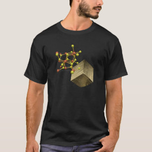 T - Shirt der Pyritenmineralstruktur