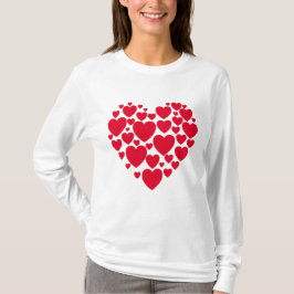 T - Shirt der Roten Herzen