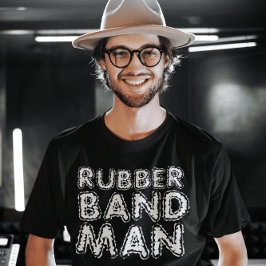 T - SHIRT DER RUBBERBAND-MANN-RETRO-MÄNNER