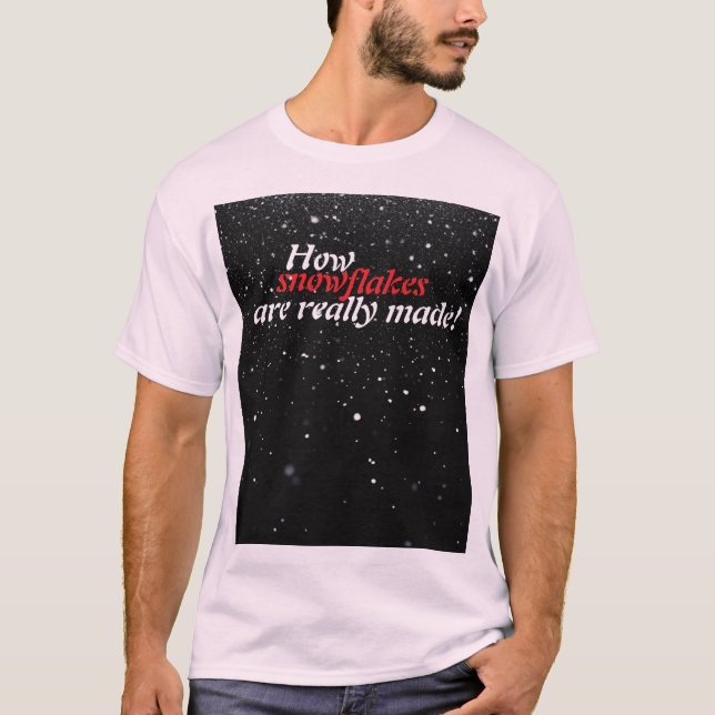 T - Shirt der Schneeflocken (Vorderseite)