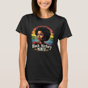 T-Shirt der Schwarzen Geschichte - Die stolze Schw
