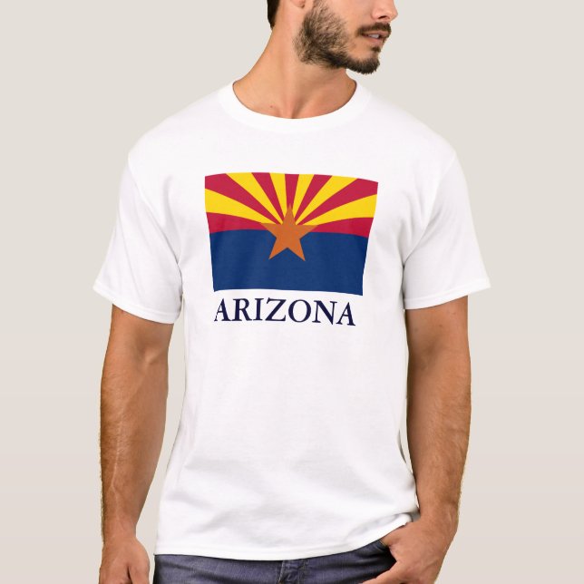 T - Shirt der Staatsflagge in Arizona (Vorderseite)