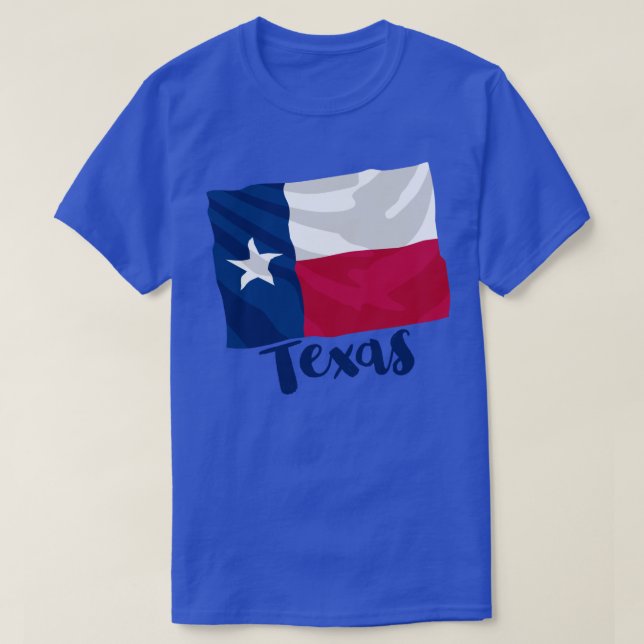 T - Shirt der Staatsflagge von Texas (Design vorne)