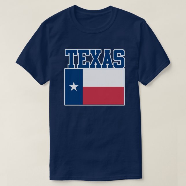 T - Shirt der Staatsflagge von Texas (Design vorne)