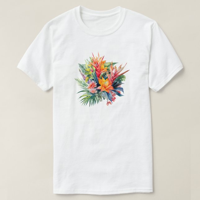T - Shirt der tropischen Pflanze (Design vorne)