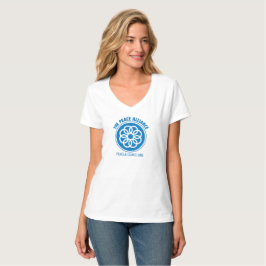 T - Shirt der V-Hals der Friedensbündnis-Frauen