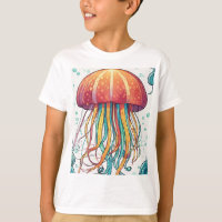 T - Shirt der verzauberten Quallenfische
