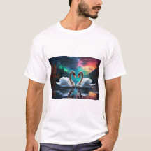 "T-Shirt der verzauberten Swan-Serenade"