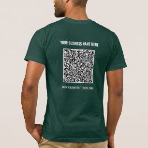 T - Shirt der Website für benutzerdefinierte QR-Co