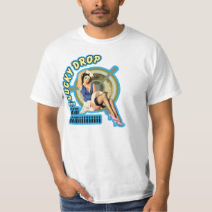 T - Shirt der WWII Flügel-Kunst-(glücklicher
