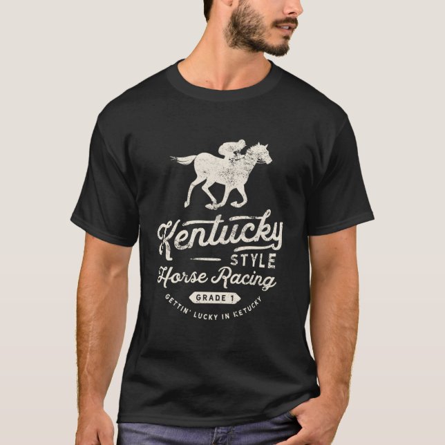T-shirt Derby Day Kentucky Style Horse Racing (Devant)
