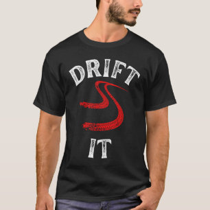 T-shirt dérive le blanc rouge en détresse course voiture g