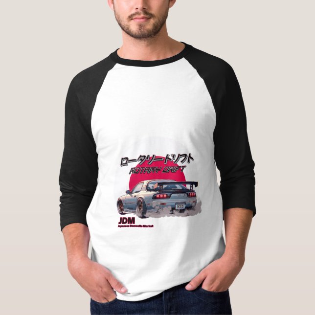 T-shirt Dérive Rotary RX-7 - Légende de rue japonaise (Devant)