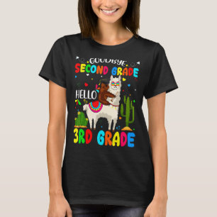 T-shirt Dernier Jour De L'École Adieu Deuxième Année Bonjo