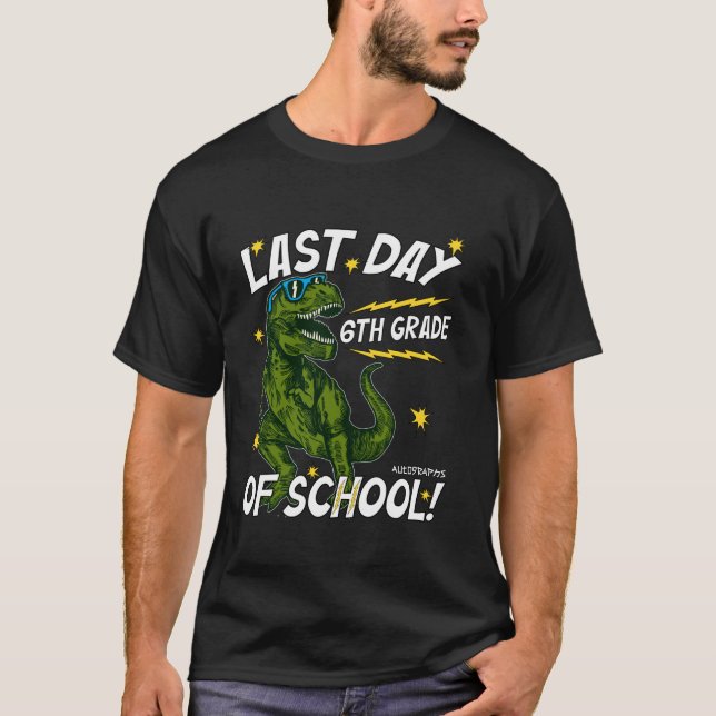T-shirt Dernier jour de l'école Autographe 6e année de dip (Devant)