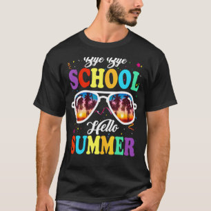 T-shirt Dernier Jour De L'École Bye École Bonjour Piscine