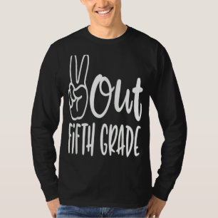 T-shirt Dernier Jour De Paix À L'École Cinquième Enseignem