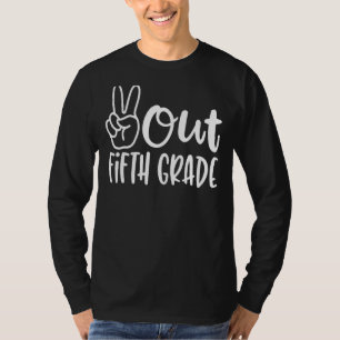 T-shirt Dernier Jour De Paix À L'École Cinquième Enseignem