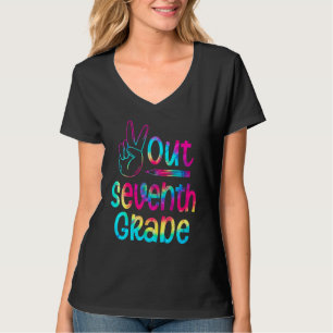 T-shirt Dernier Jour De Paix À L'École Septième Cravate De