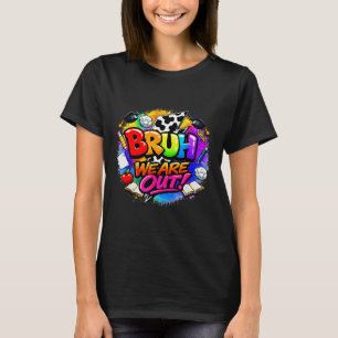 T-shirt Dernier jour d'école ambiance estivale plage bruh