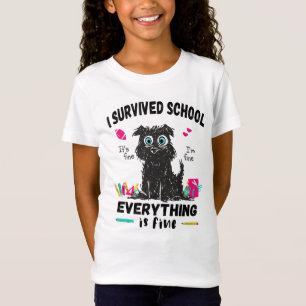 T-Shirt Dernier jour d'école, j'ai survécu à l'école