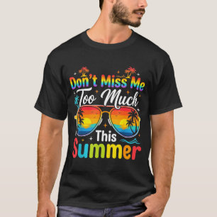 T-shirt Dernier jour drôle de l'école humour de vacances d