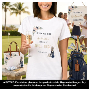 T-shirt Dernier Swing avant le mariage de golf pour la mar