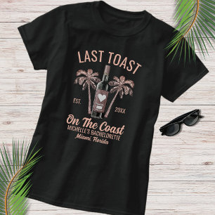 T-shirt Dernier toast moderne Beach Bach Party Bridesmaid