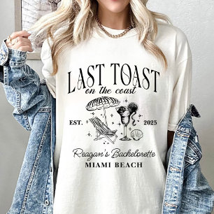 T-shirt Dernier toast sur la Côte Bachelorette Party