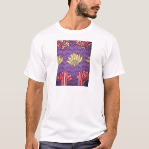 T-shirt Dernière Afrique Wavy Traditionnelle Mode Art Moti