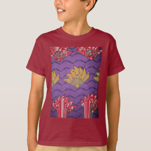 T-shirt Dernière Afrique Wavy Traditionnelle Mode Art Moti