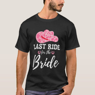 T-shirt Dernière chevauchée pour la mariée occidentale Cow