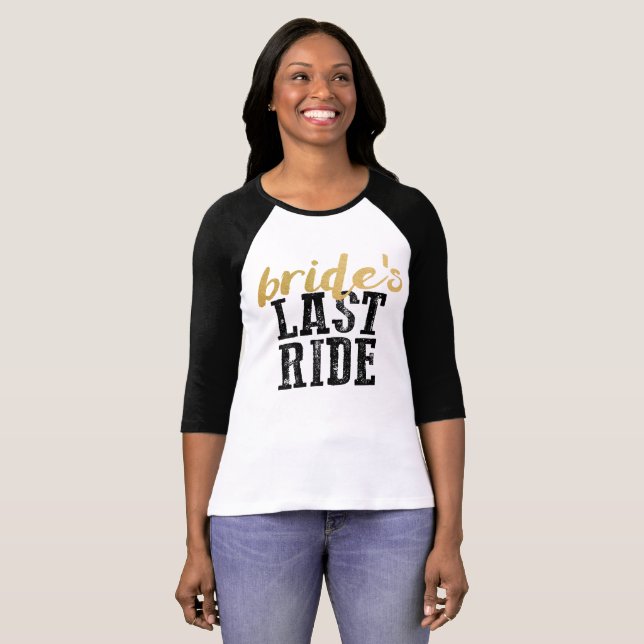 T-shirt Dernière course de la mariée Country Bachelorette  (Devant entier)