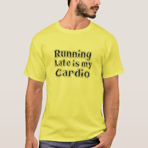 T-shirt Dernière course est My Cardio Shirt - Funny Gym Te