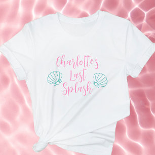T-shirt Dernière Éclaboussure Tropical Bachelorette Coquil