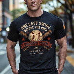 T-shirt Dernière Fête de Célibataire de Baseball