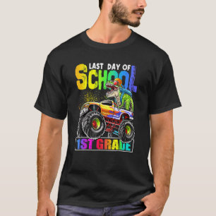 T-shirt Dernière journée de l'école 1ère année Dino Monste