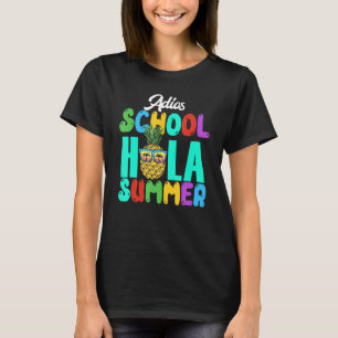 T-shirt Dernière journée de l'école enseignant Adios école