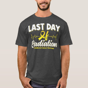 T-shirt Dernière Journée De Radiation Cancer De L'Enfance