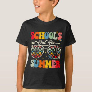 T-shirt Dernière journée d'école dehors pour les garçons d
