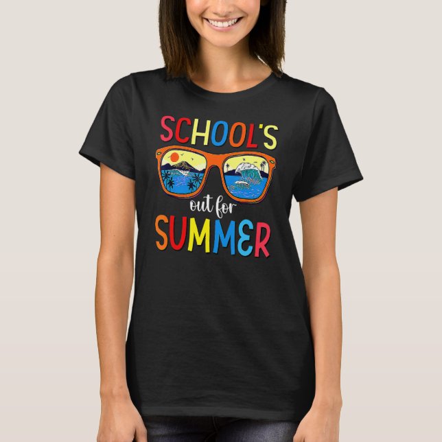 T-shirt Dernière Journée D'École Rétro Écoles Sorties Pour (Devant)