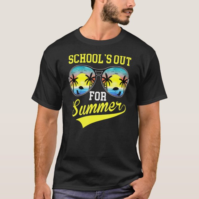 T-shirt Dernière Journée D'Écoles Sorties Pour Enseignant  (Devant)