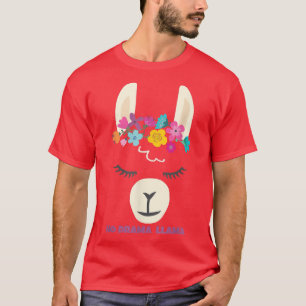 T-shirt Dernière minute Hanoukka Pas de drame Llama Alpaca
