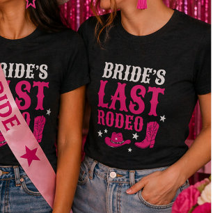 T-shirt Dernière rodeo de la mariée Fête de bachelorette o