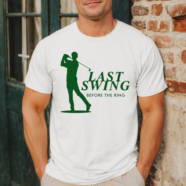 T-shirt Dernière swing avant le Bachelor de golf de Ring (Créateur téléchargé)