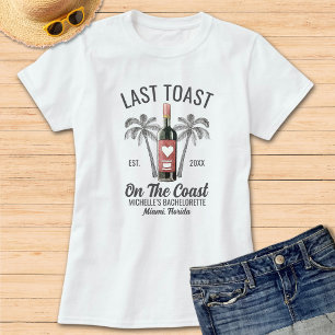 T-shirt Dernière Toast Beach Enterrement de Vie de Jeune F